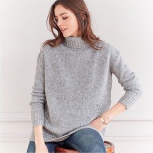 Sezane Stevie wool turtleneck grey very good condition S